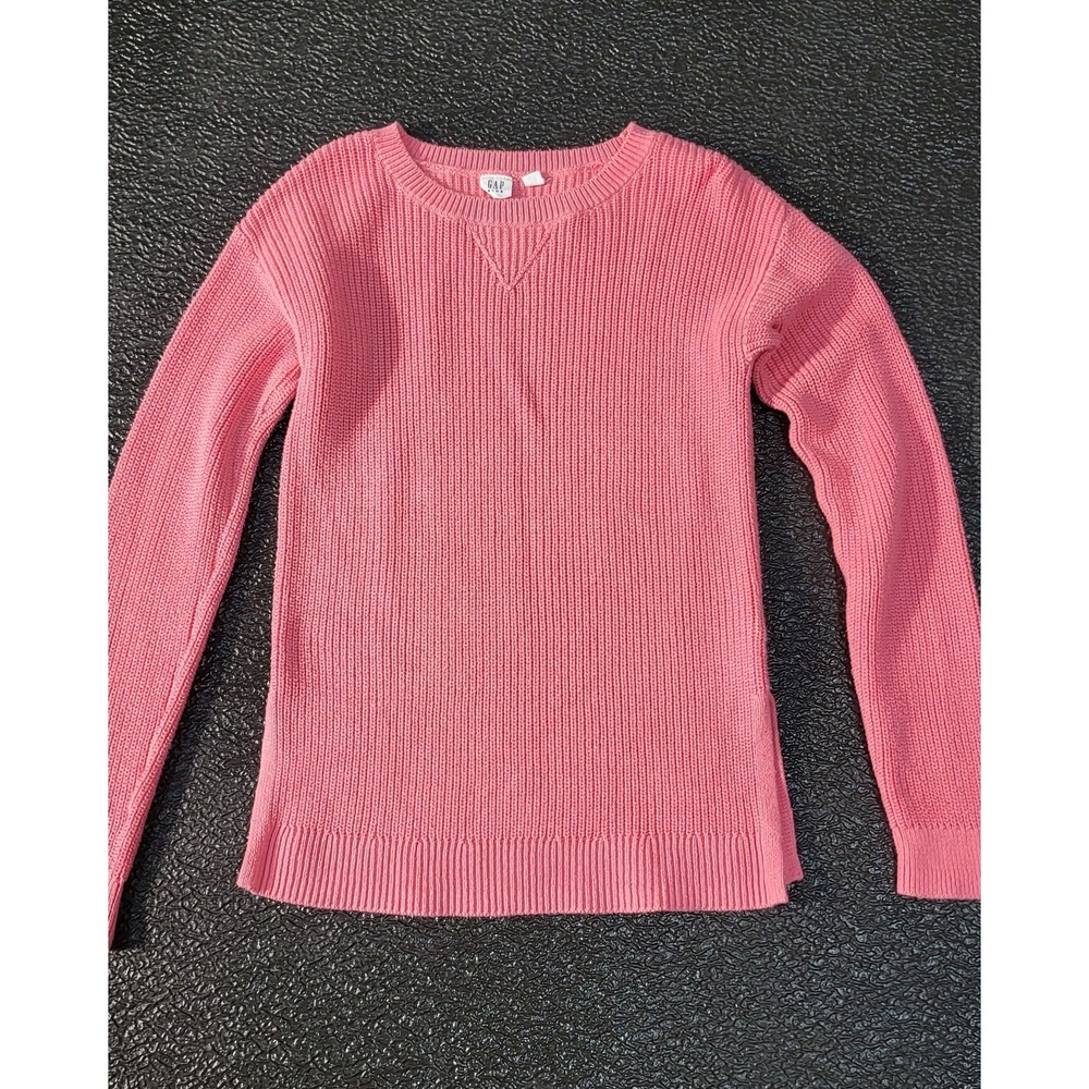 Gap Kids Pink With Sparkles Long Sleeve Knit Sweater Girls Size XL